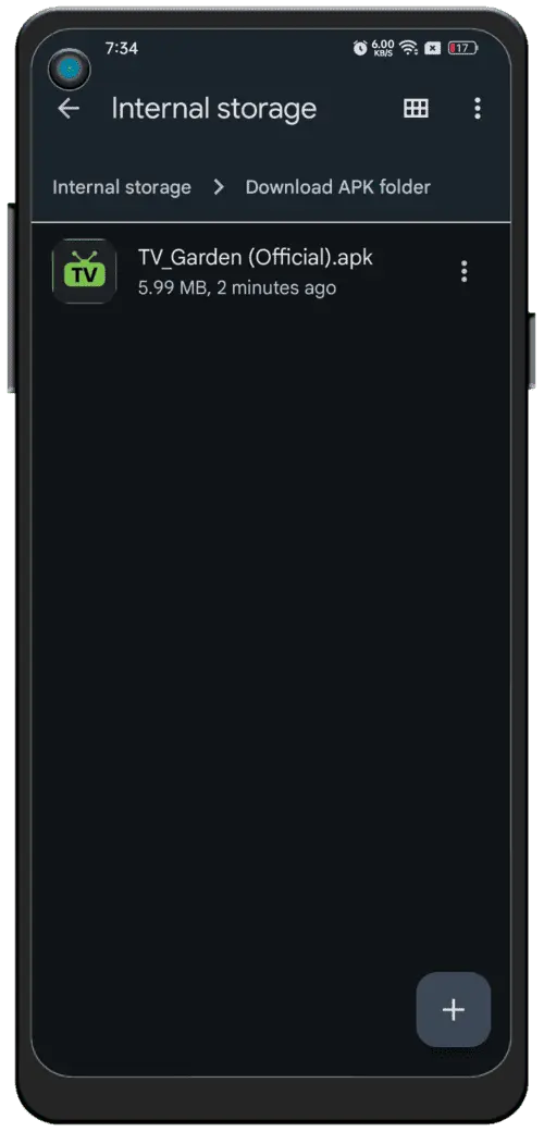 Trouver le fichier APK